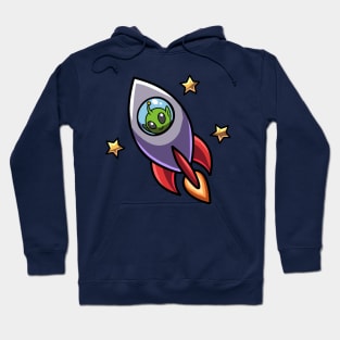 Alien Green Rocket Hoodie